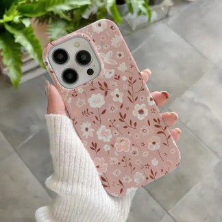 iPhone 16 Blush Garden – Funda para Teléfono con Patrón Flor