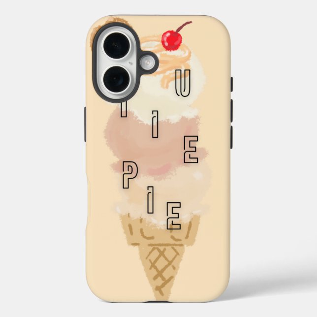 iPhone 16 Cutie Pie - Funda de teléfono de helado (Reverso )