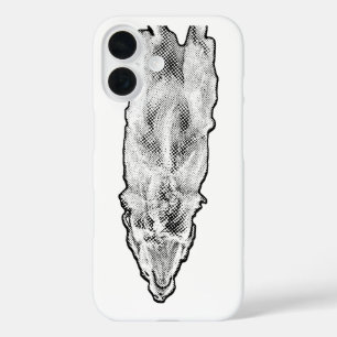 iPhone 16 Funda con aspecto de manga dorado