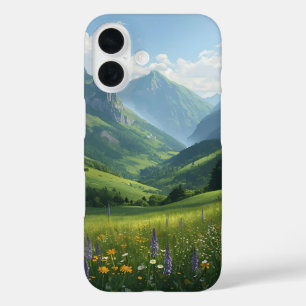 iPhone 16 Funda de Arte Natural Serene - Paisaje pintoresco