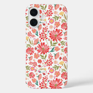 iPhone 16 Funda de flores silvestres coloridas verano Floral