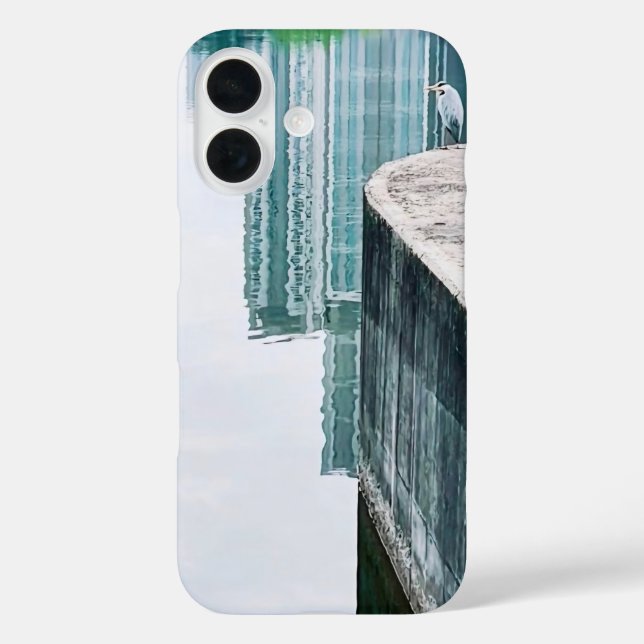 iPhone 16 Funda de imagen de pájaro Personalizado moderno (Reverso )