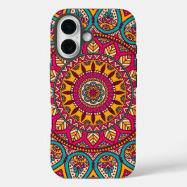 iPhone 16 FUNDA DE MANDALA COLORIDA