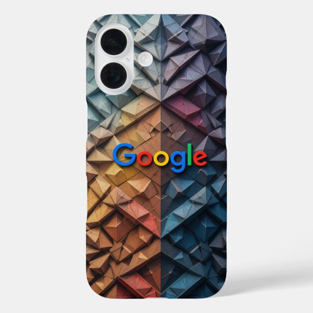 iPhone 16 funda de patrones contemporáneos (Reverso )