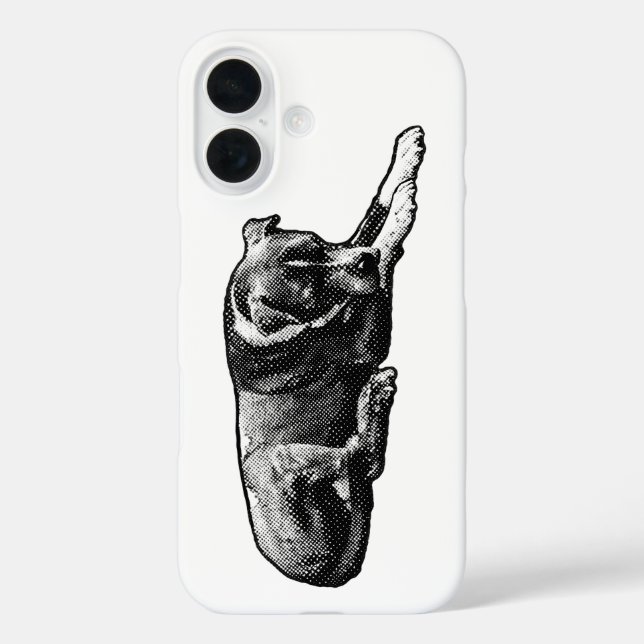 iPhone 16 Funda de perro de Dot-Texture (Reverso )
