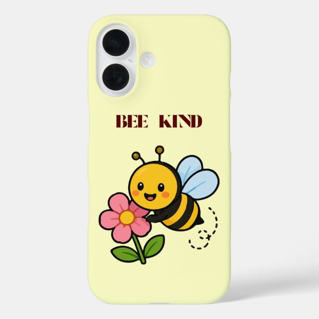 iPhone 16 Funda de teléfono Abeja Amable Cute Bee (Reverso )