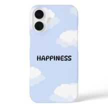 Funda de teléfono azul adorable