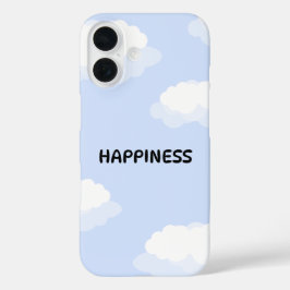 iPhone 16 Funda de teléfono azul adorable
