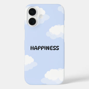 iPhone 16 Funda de teléfono azul adorable