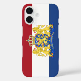 iPhone 16 Funda de teléfono con bandera de Países Bajos