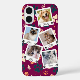 iPhone 16 Funda de teléfono con collage de fotos personaliza