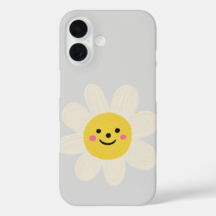 iPhone 16 Funda de teléfono con emoji de sol adorable – Dise