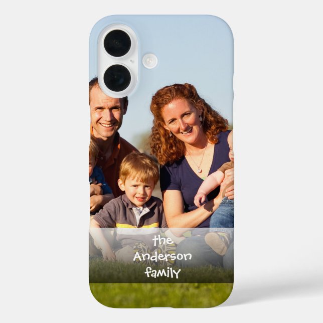 iPhone 16 Funda de teléfono con foto personalizada (Reverso )