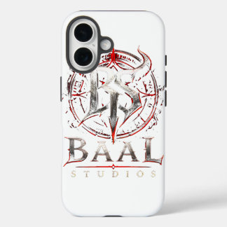 iPhone 16 Funda de teléfono con logotipo de BAAL Studios