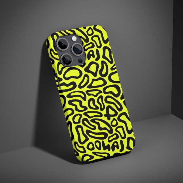 iPhone 16 Funda de teléfono con patrón de blob abstracto mod (Subido por el creador)