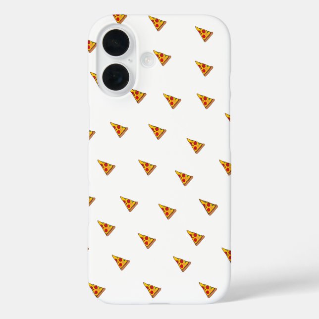 iPhone 16 Funda de teléfono con patrón de pizza pepperoni (Reverso )