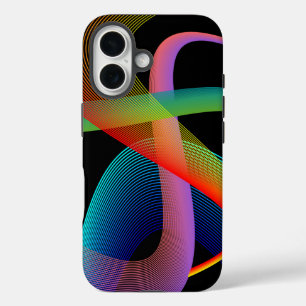 iPhone 16 Funda de teléfono con remolino de colores