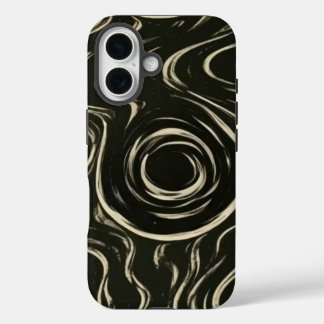 iPhone 16 Funda de teléfono con remolino de ojo hipnótico