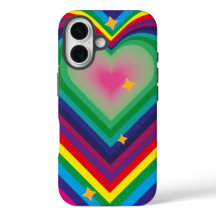 Funda de teléfono de amor colorido
