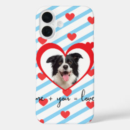 iPhone 16 Funda de teléfono de amor de perro lindo – Tú + Yo