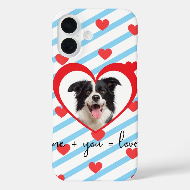 iPhone 16 Funda de teléfono de amor de perro lindo – Tú + Yo (Reverso )
