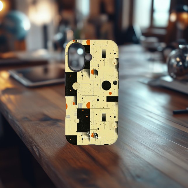 iPhone 16 Funda de teléfono de arte geométrico equilibrado b (Subido por el creador)