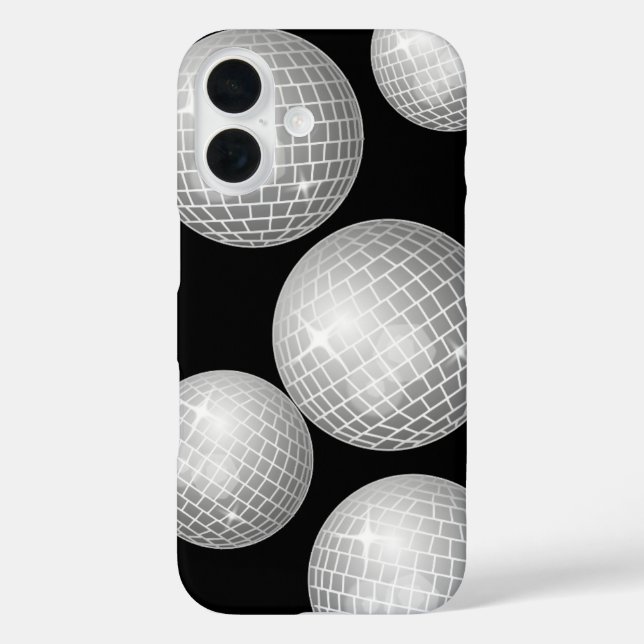 iPhone 16 Funda de teléfono de bola de discoteca – Brillo re (Reverso )