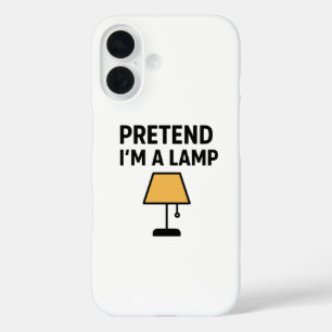 iPhone 16 Funda de teléfono de bombilla minimalista Pretendo