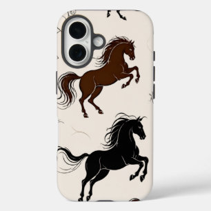 iPhone 16 Funda de teléfono de caballo salvaje majestuoso -