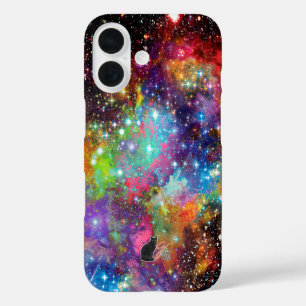 iPhone 16 Funda de teléfono de campo de estrellas incandesce