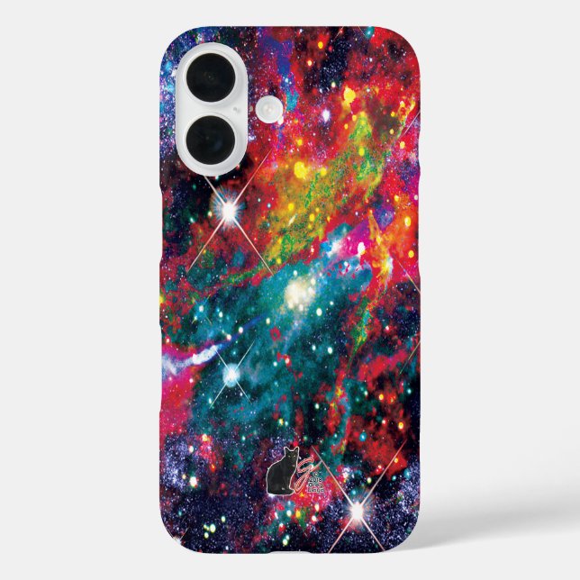 iPhone 16 Funda de teléfono de campo estelar de Coruscación (Reverso )