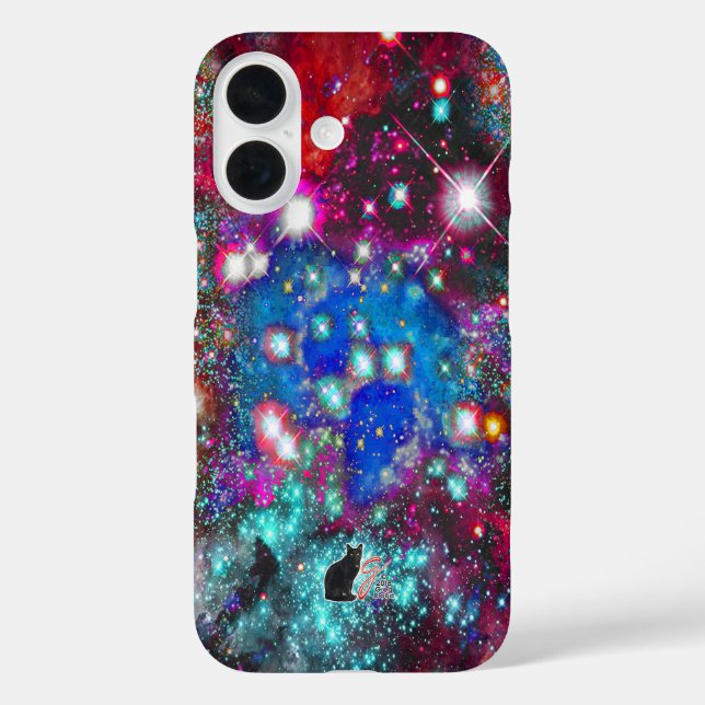 iPhone 16 Funda de teléfono de campo estelar espléndido (Reverso )