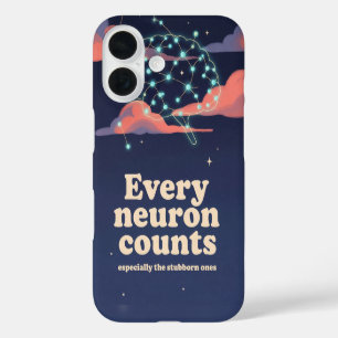 iPhone 16 Funda de teléfono de constelación de neuronas ciel