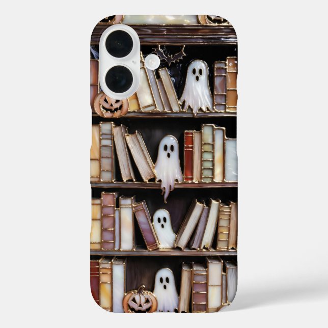 iPhone 16 Funda de teléfono de estantería de Halloween Fanta (Reverso )