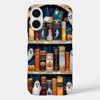 iPhone 16 Funda de teléfono de estantería de libros de Hallo