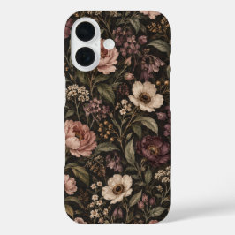 iPhone 16 Funda de teléfono de flores silvestres vintage tem