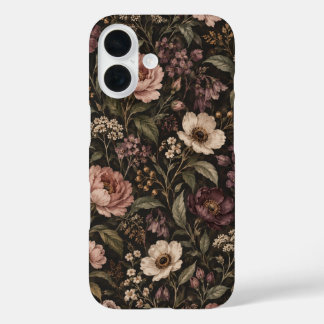 iPhone 16 Funda de teléfono de flores silvestres vintage tem