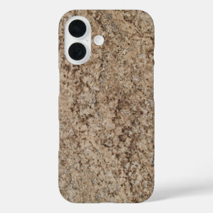 iPhone 16 Funda de teléfono de mármol marrón veteado