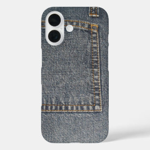 iPhone 16 Funda de teléfono de mezclilla