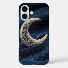 iPhone 16 Funda de teléfono de noche celestial luna