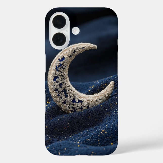 iPhone 16 Funda de teléfono de noche celestial luna (Reverso )