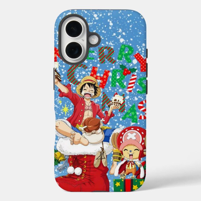 iPhone 16 Funda de teléfono de One Piece de Navidad (Reverso )