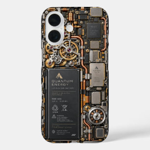 iPhone 16 Funda de teléfono de placa de circuito de tecnolog