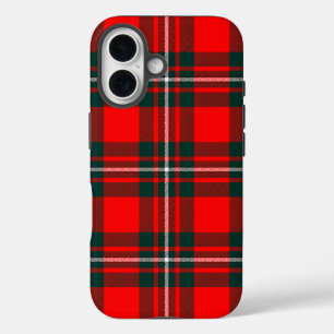 iPhone 16 Funda de teléfono de tartán oficial real Stewart