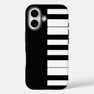 iPhone 16 Funda de teléfono de teclado de piano