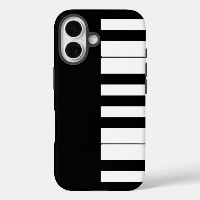 iPhone 16 Funda de teléfono de teclado de piano (Reverso )