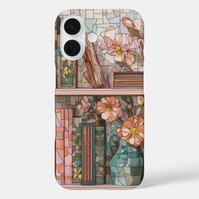 iPhone 16 Funda de teléfono de vidrio emplomado con tema de  (Reverso )