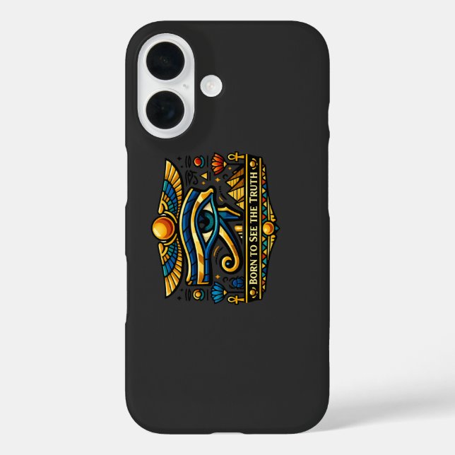 iPhone 16 Funda de teléfono del Ojo de Horus Antiguo Egipto (Reverso )