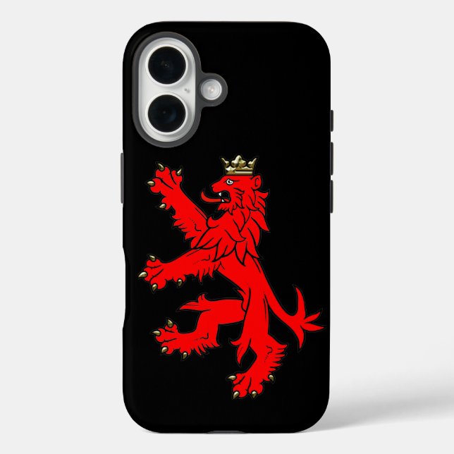 iPhone 16 Funda de teléfono escocesa León Rojo Rampante (Reverso )