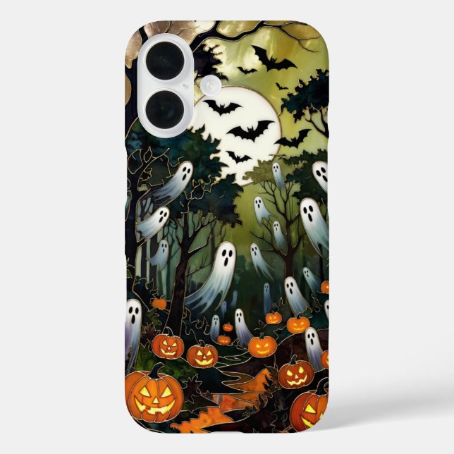 iPhone 16 Funda de teléfono espeluznante de Halloween Fantas (Reverso )